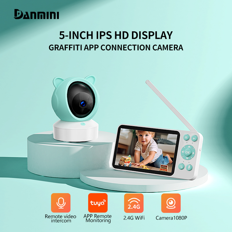 Home Cinema Wireless - Danmini TUYA App Control Babyphone 5''