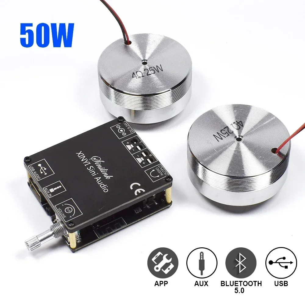 Home Cinema Wireless - 2*25W Tragbare Stereo Vibration Lautsprecher Audio
