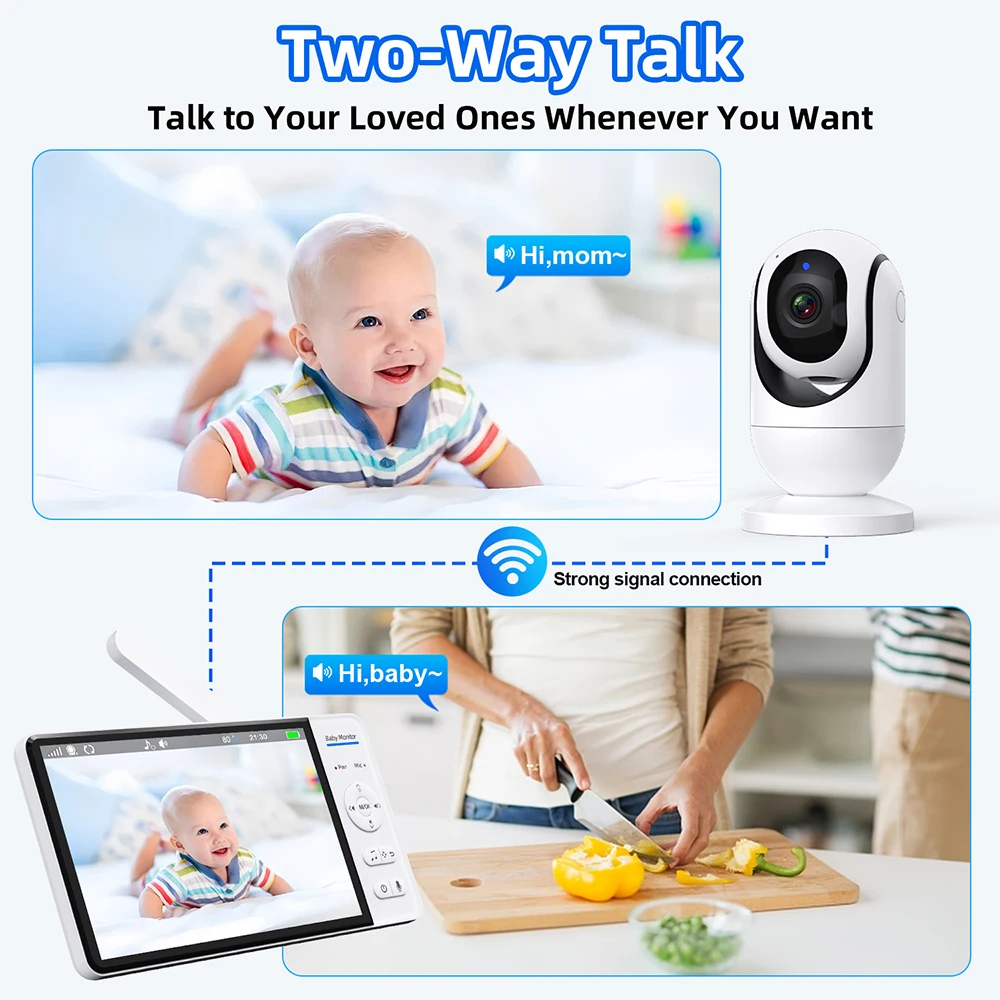 Kein WiFi 7 Zoll Babyphone 2-W – Home Cinema Wireless Bewertung und Preis